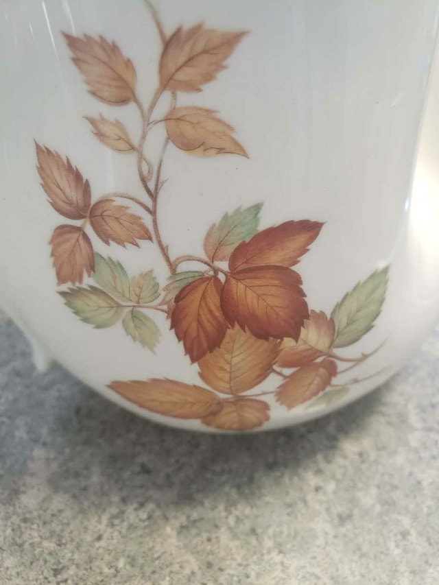 Vintage Netzi Mexico Pitcher - Hand-Painted Autumn Leaves - photo 3