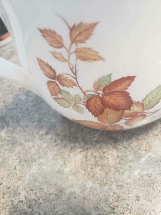 Vintage Netzi Mexico Pitcher - Hand-Painted Autumn Leaves - photo 5