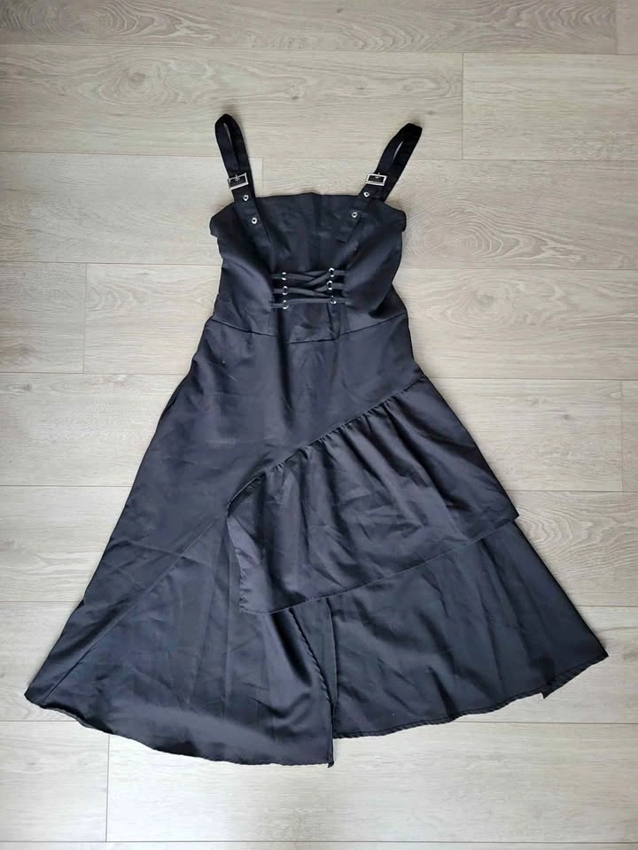 Black asymmetrical dress