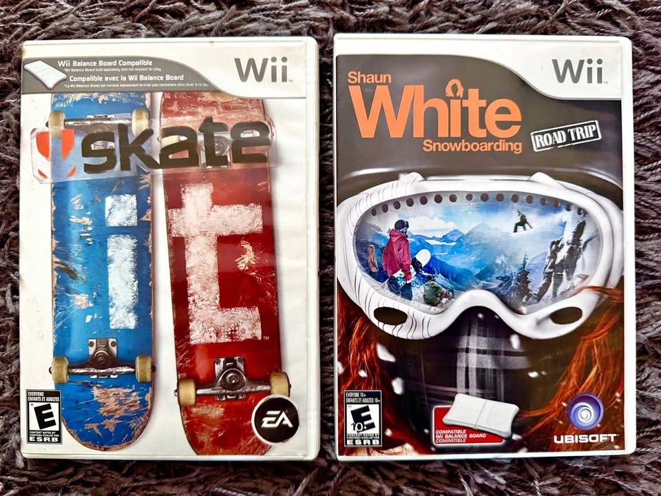 Nintendo Wii Games - Skate It & Shaun White Snowboarding