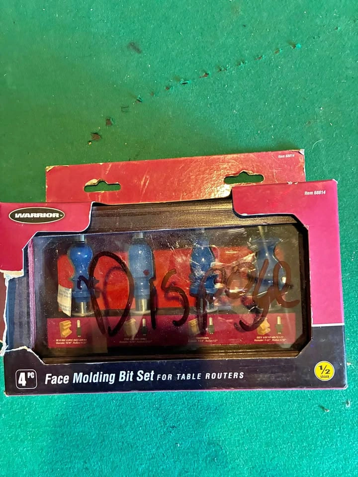 4 piece molding bit set for table routers
