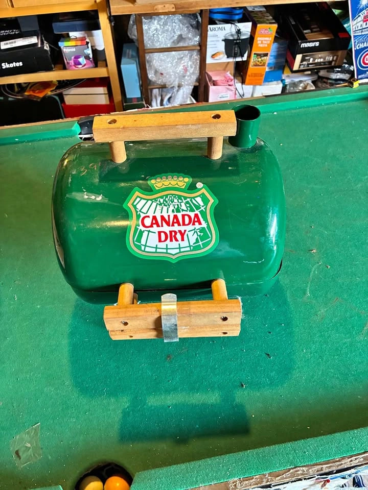 Vintage Canada Dry tailgate grill
