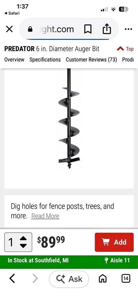 Predator Earth Auger