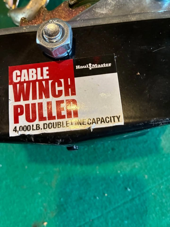 Haul Master 4,000 lbs double line capacity winch puller - photo 2