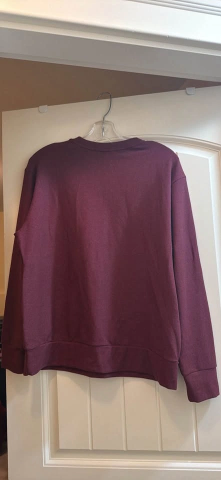 Uniqlo Long Sleeved Shirt Maroon/Wine Womens - photo 3
