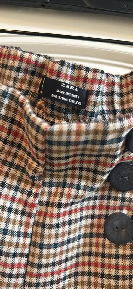 Zara Plaid High Waist Pants - photo 2