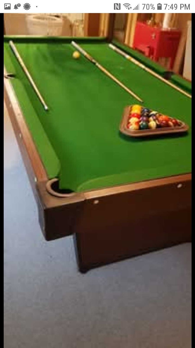 1970s 4' × 8' Pool Table - photo 2