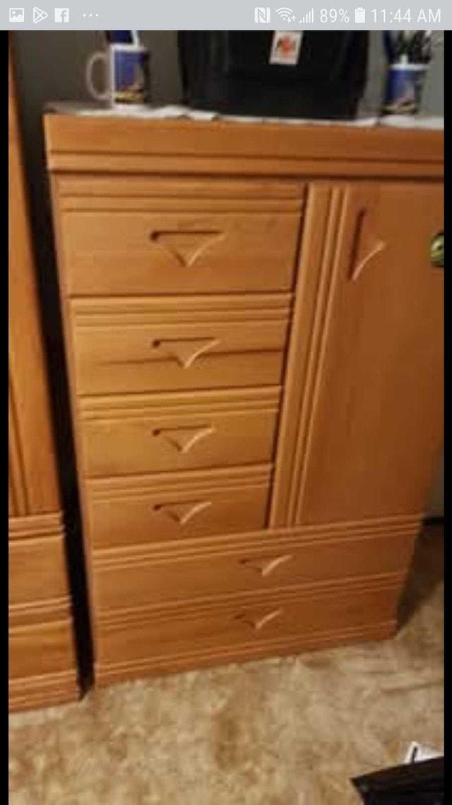 Oak Bedroom Dresser/ Armoire