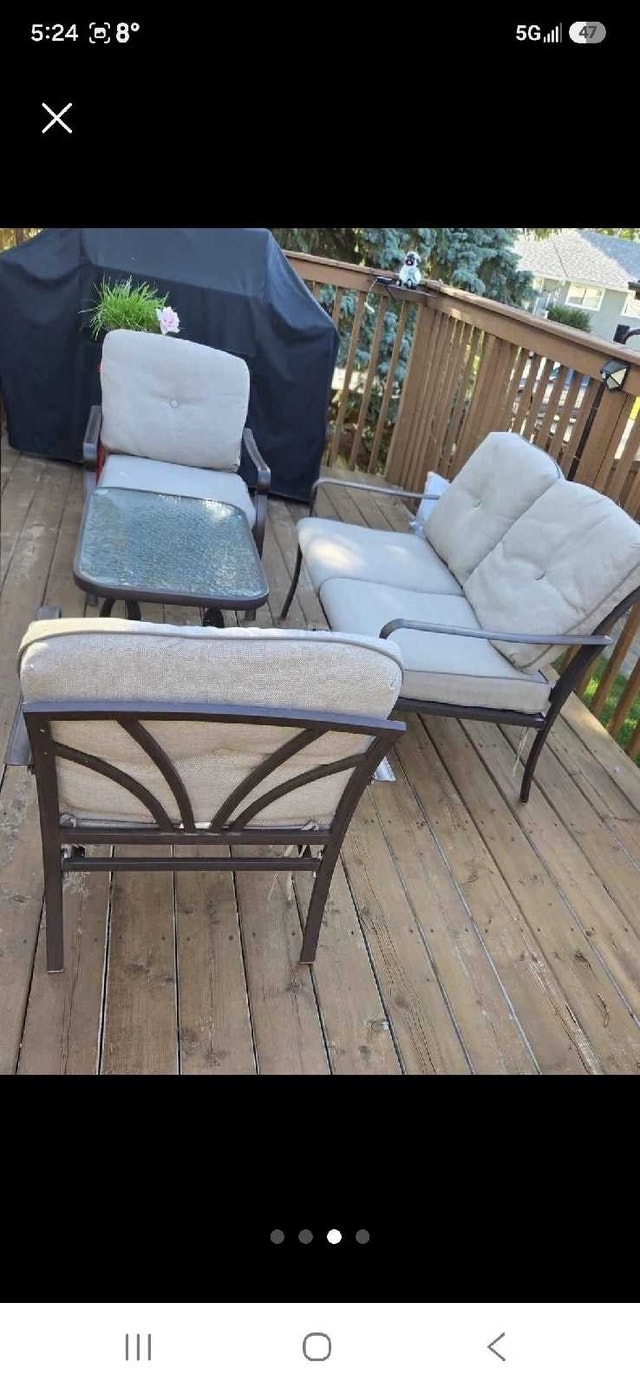 Beautiful 4 piece patio set, perfect for small deck, veranda - photo 3