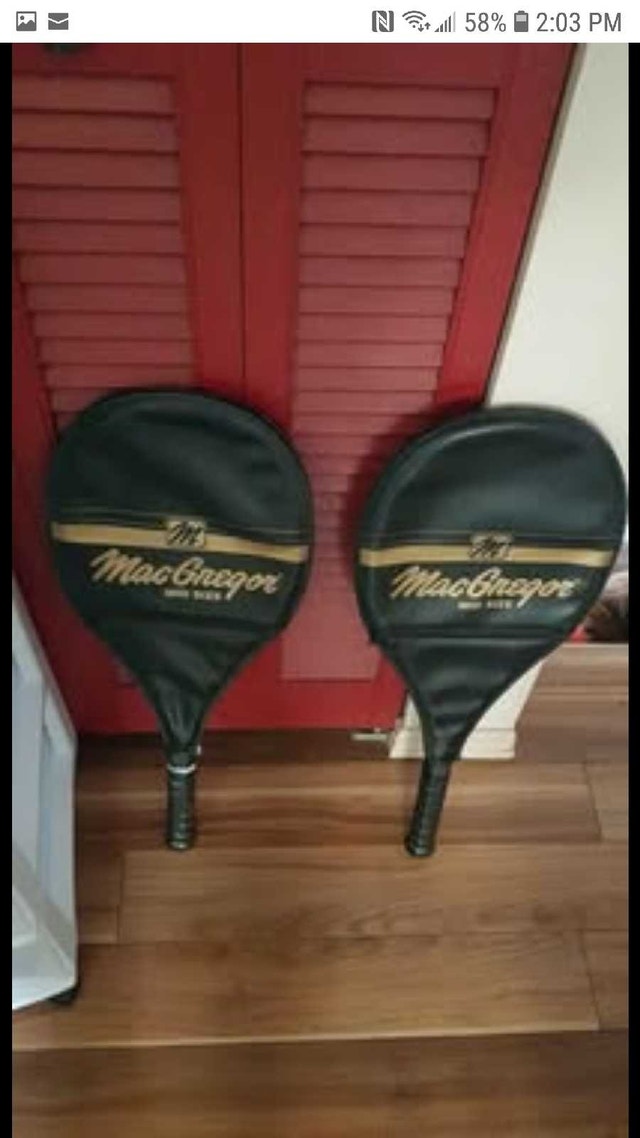 MacGregor Midsize Tennis Racquets, from 1986