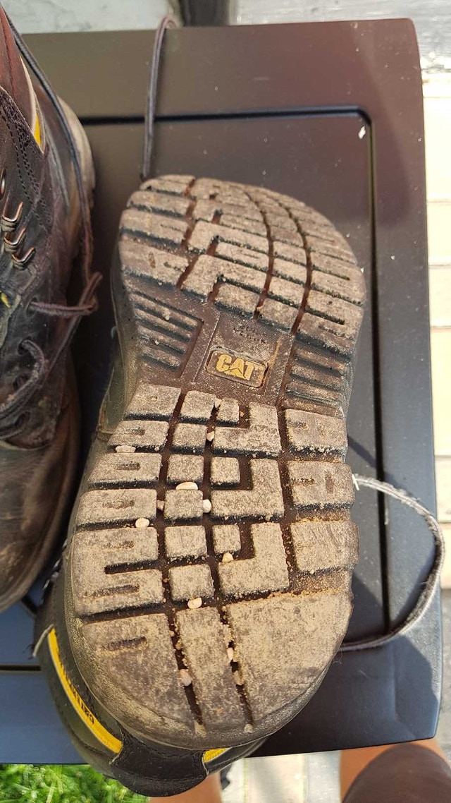 Caterpillar steel toe work boots size 9 - photo 5