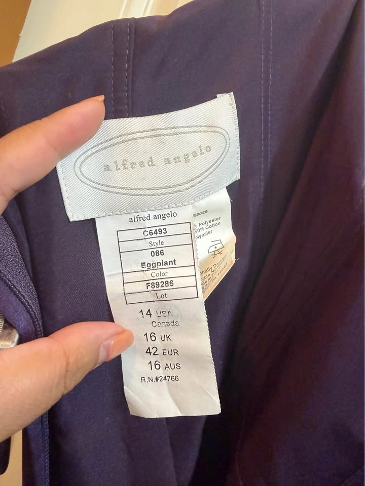 Bridesmaid Dress Eggplant/Plum Colour - photo 3