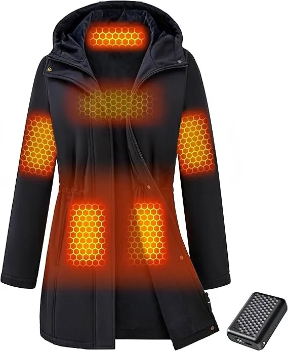 Heated Jacket for Women - Large - Black - Brand New thumbnail