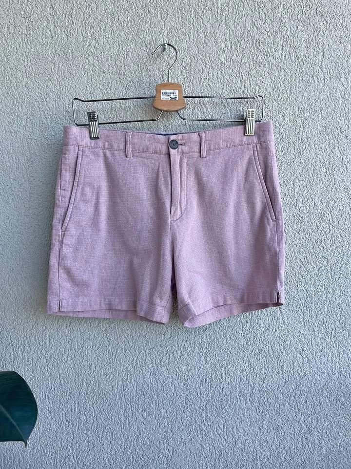 Size 29, Club Monaco Jax Fit Cotton Linen Tailored Shorts