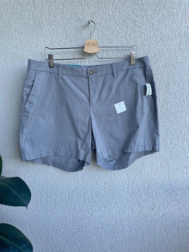 Size 14, New, Cotton Stretch Chino Shorts