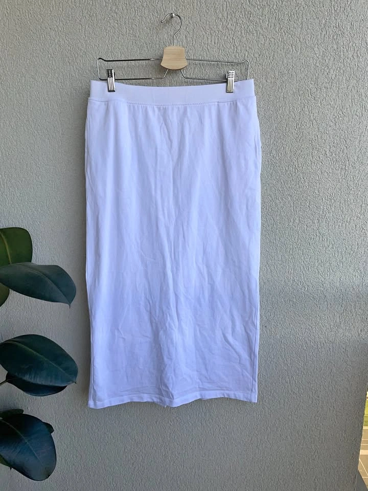Size L, Zara Cotton Midi Pencil Skirt