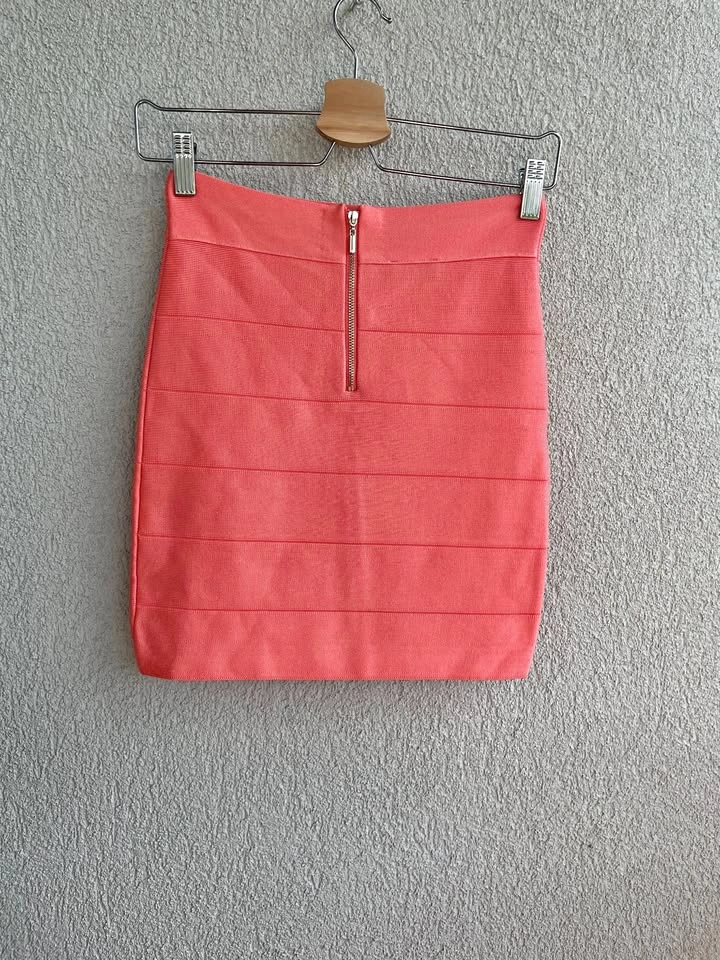 Size S/P, Bebe Rayon Blend Bandage Bodycon Skirt