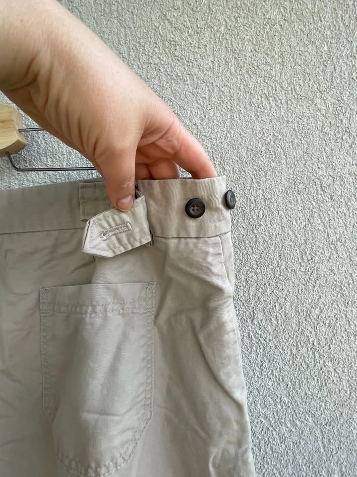 Size 16, Gap Beige Wide Leg Cropped Pants Linen Cotton Blend - photo 4