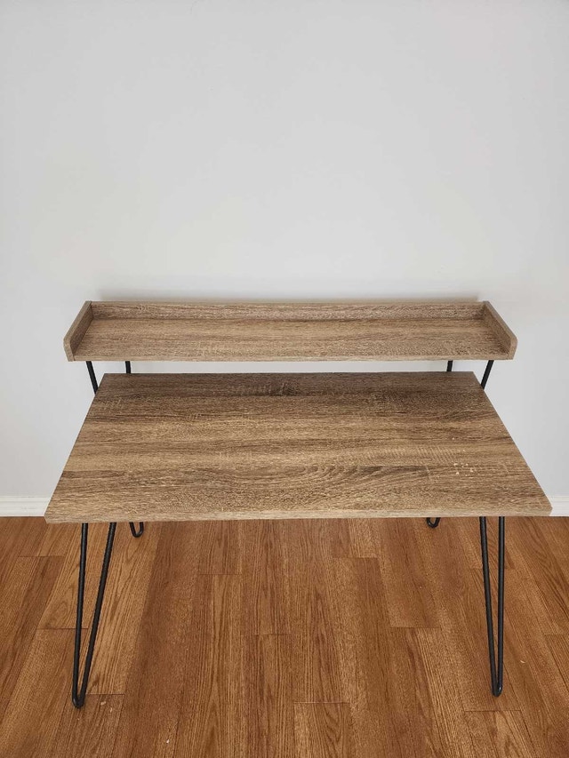 Industrial Style Desk with Hairpin Legs