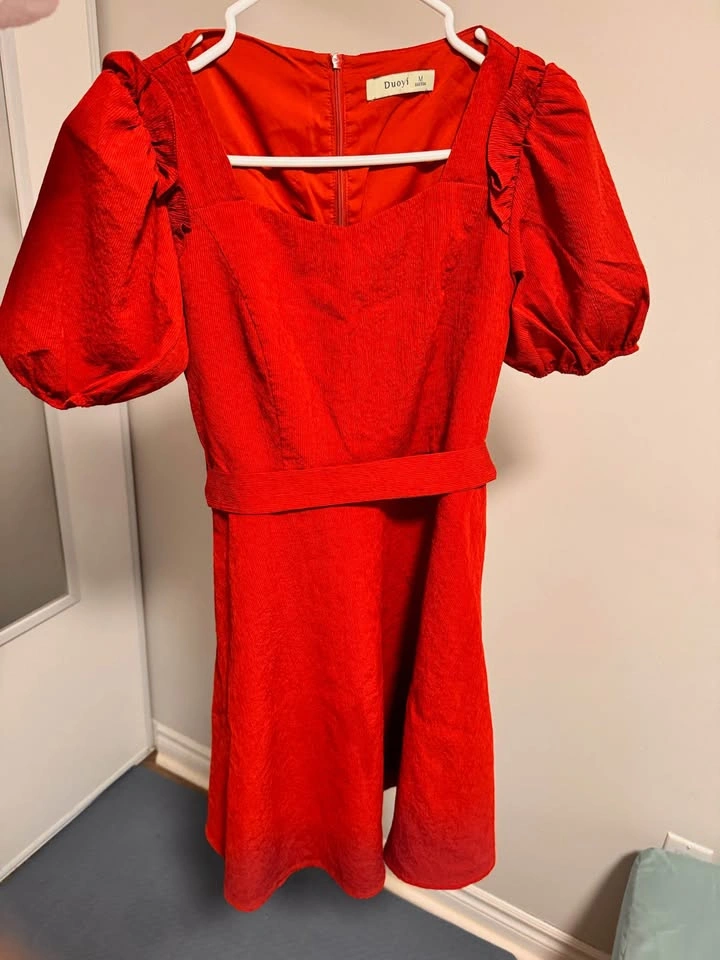 Flower/ Red Dresses + White/ Burgundy Sweaters - photo 2