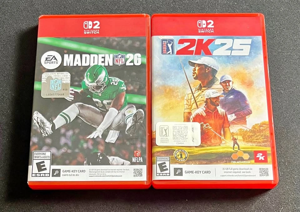 Video Games - Nintendo Switch 2 - Madden 25 / PGA Tour 2K25