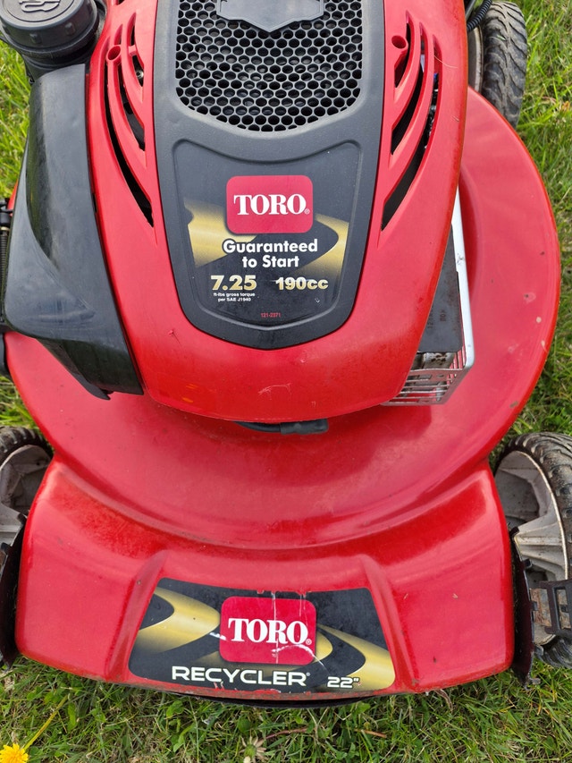 GAS lawnmower TORO 7.25HP self propelled pace recycler - photo 4