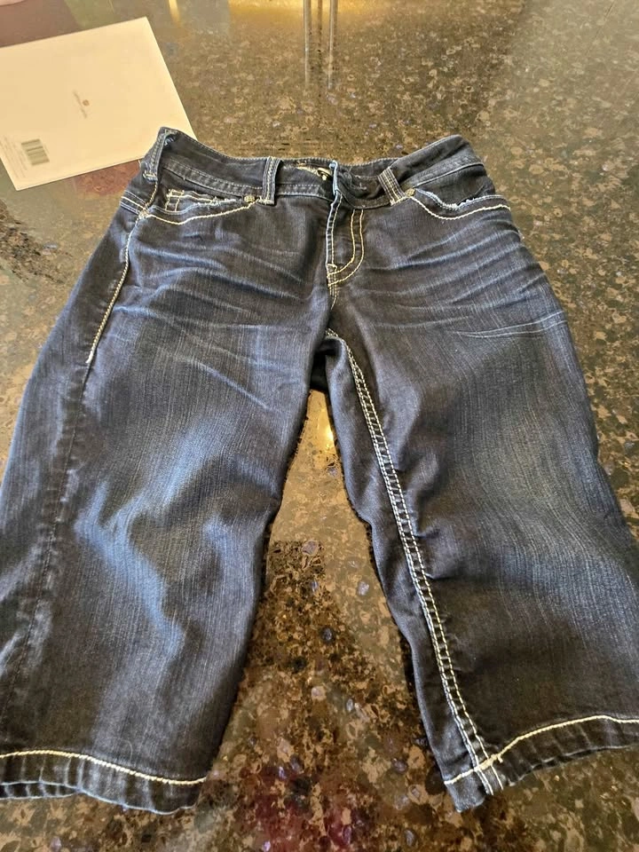 Silver Suki long shorts