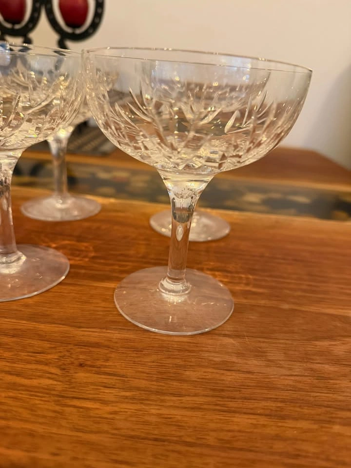 8 Crystal sorbet glasses - photo 2