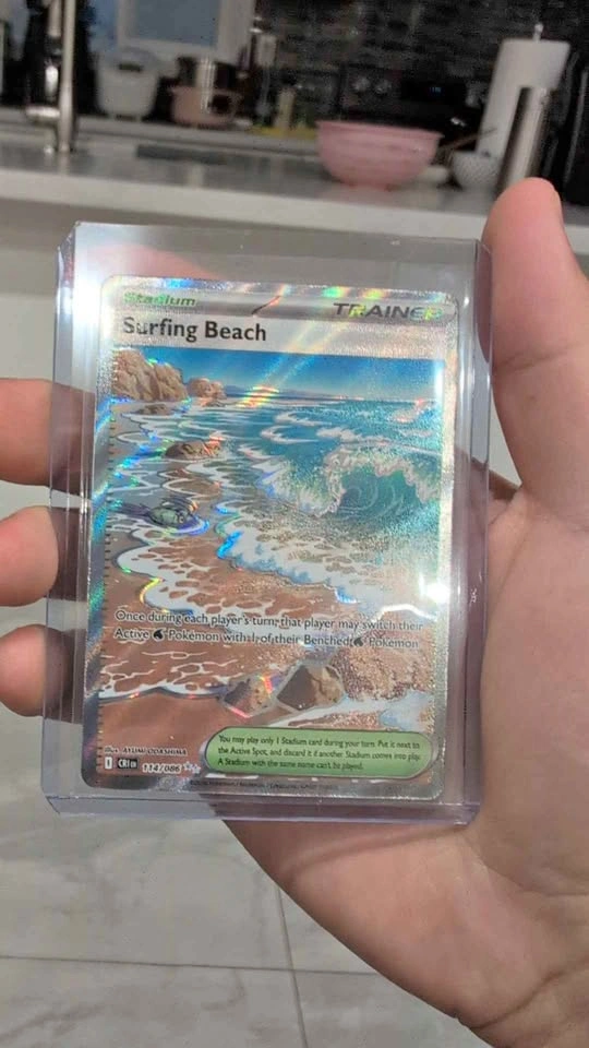 Pokemon Chaos Rising Surfing Beach 114/086