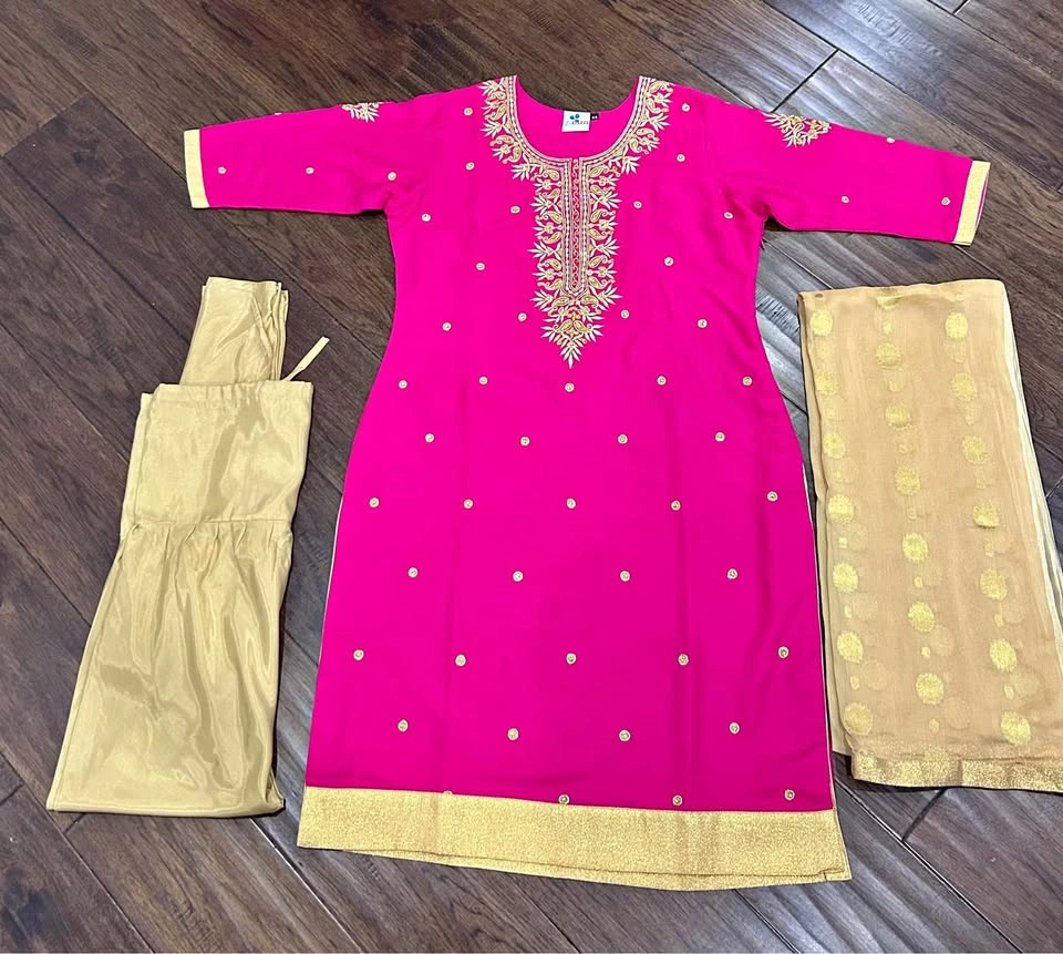 New RSM Silks Punjabi Suit – Size 44