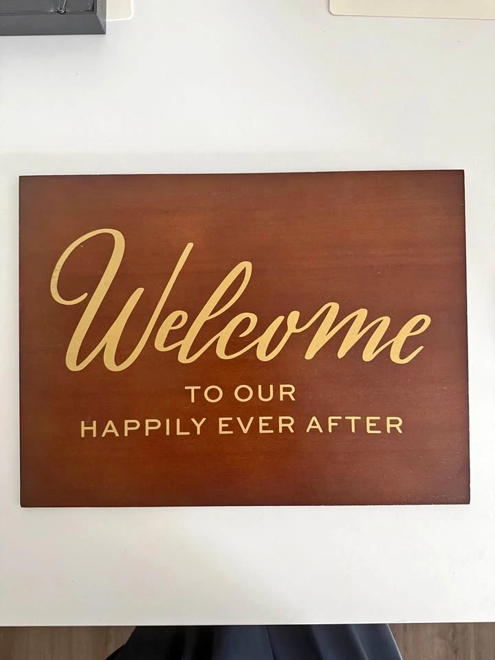 Wood Wedding Welcome Sign