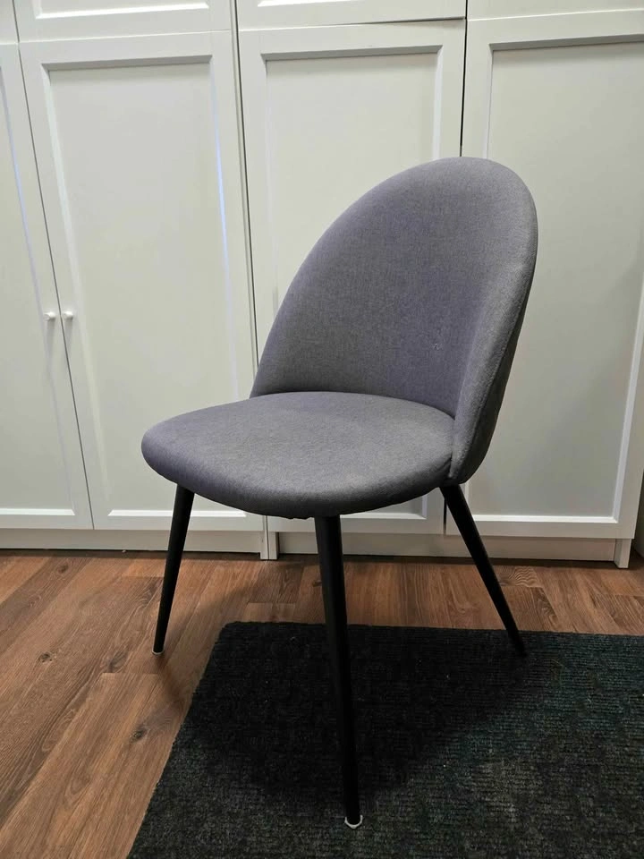 Grey Upholstered Chair - photo 3