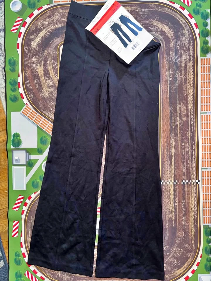 HUE BLACK BOW Black Pants M/M NWT