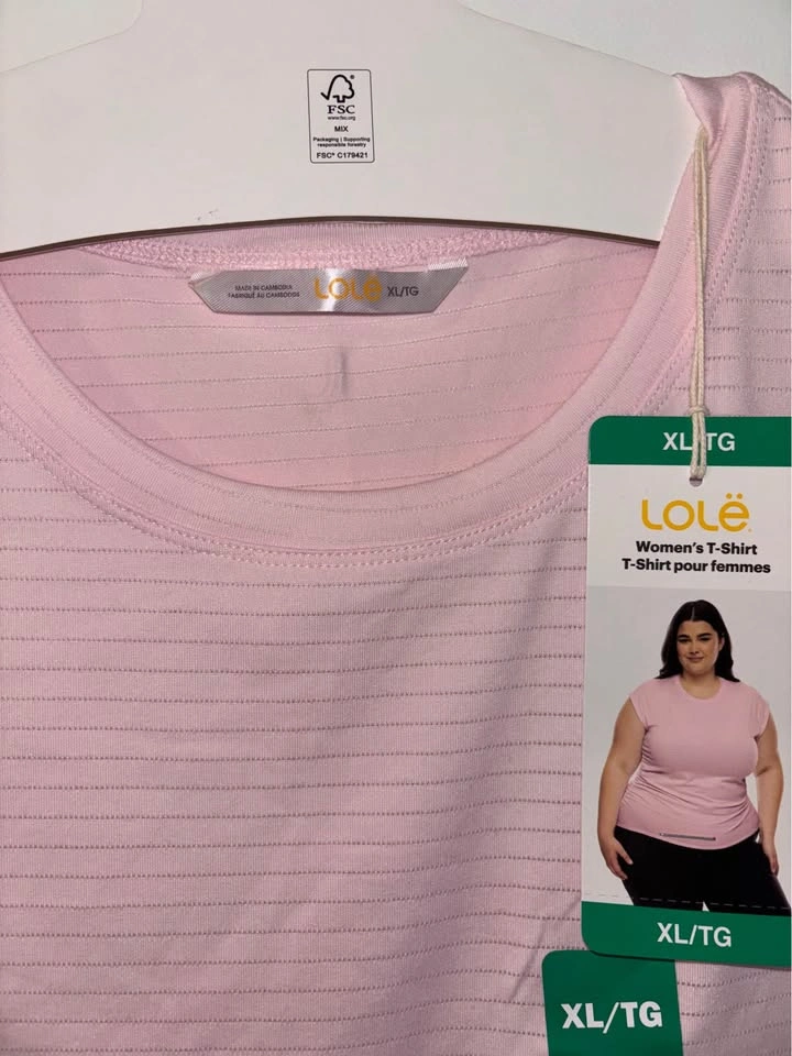 Lole Pink Women's T-Shirt XL/TG - photo 2