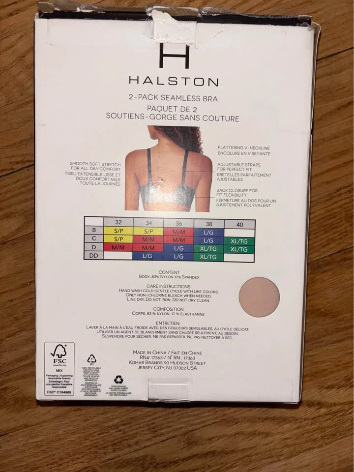 Halston 2-Pack Seamless Bra XL/TG - photo 2