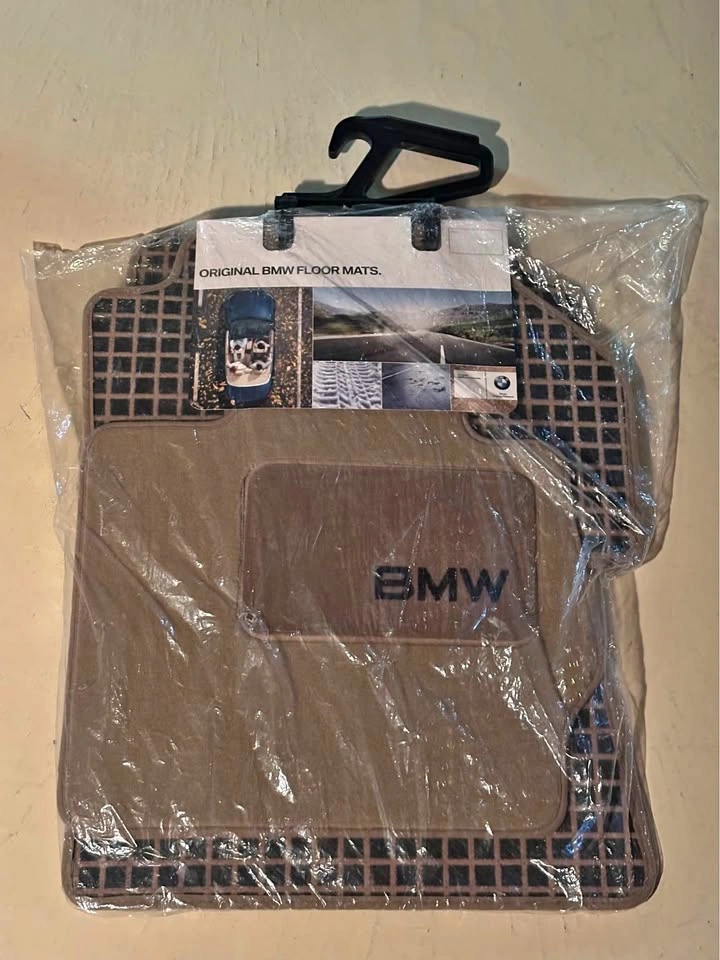 BMW Floor Mats Velour Beige - 4 Piece Set