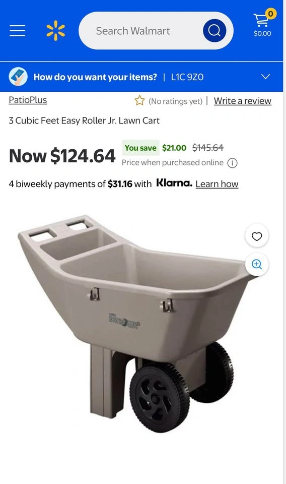 Rubbermaid Poly Garden Cart - photo 5