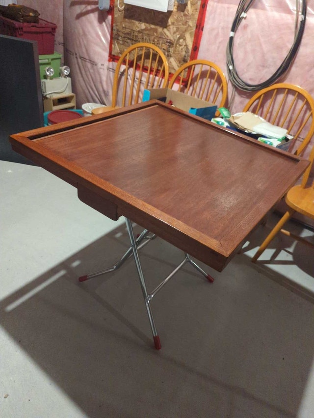 Wooden Mahjong table with Covers
