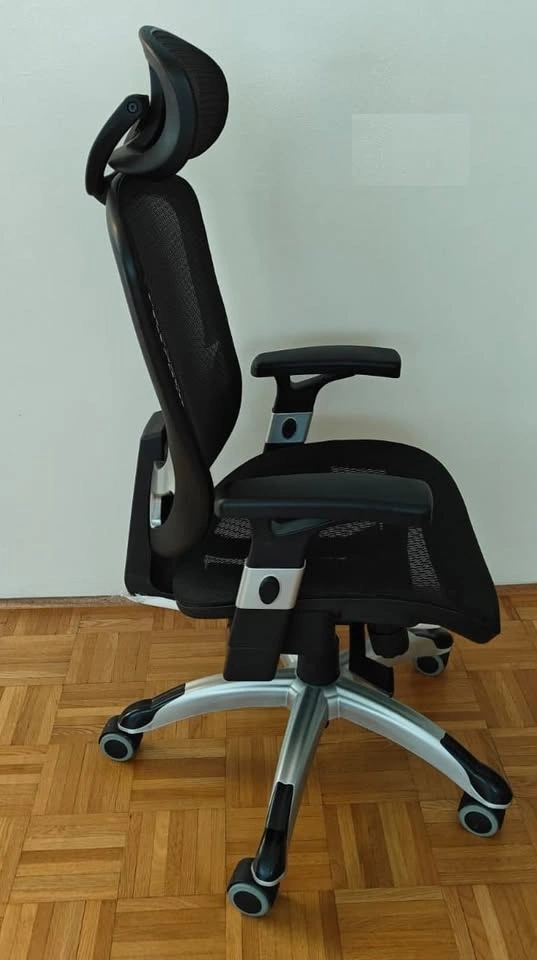 Hyken Ergonomic Mesh Swivel Task Chair - Grey - photo 4