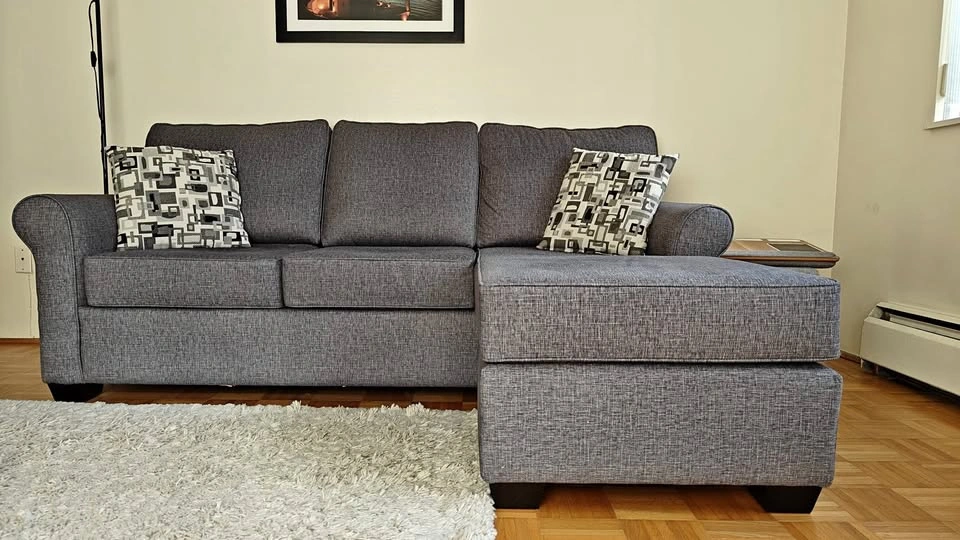 Sonic Fabric Reversible Queen Sectional Sofa Bed Palluci
