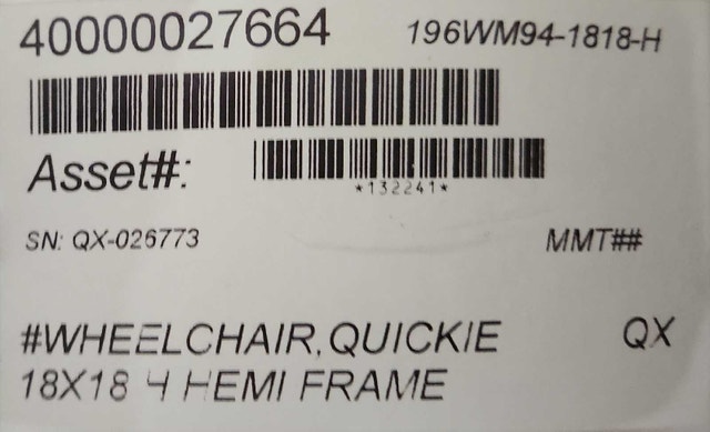 NEW Quickie QX Manual Wheelchair – 18×18 Hemi Frame - photo 5
