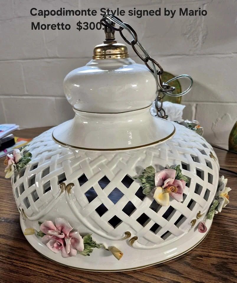Capodimonte Style Swag light