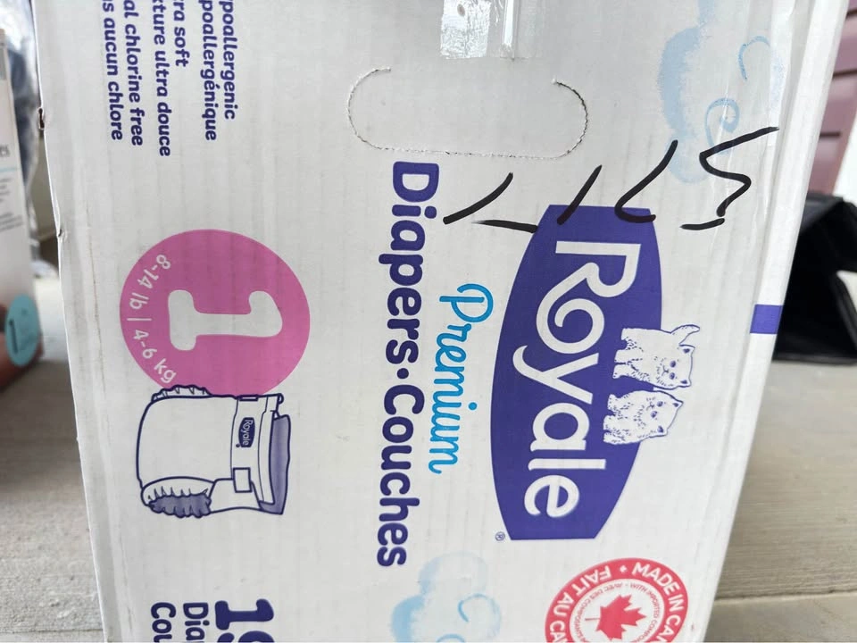 Royale Premium Diapers - Size 1 (192 Count) - Brand New - photo 2