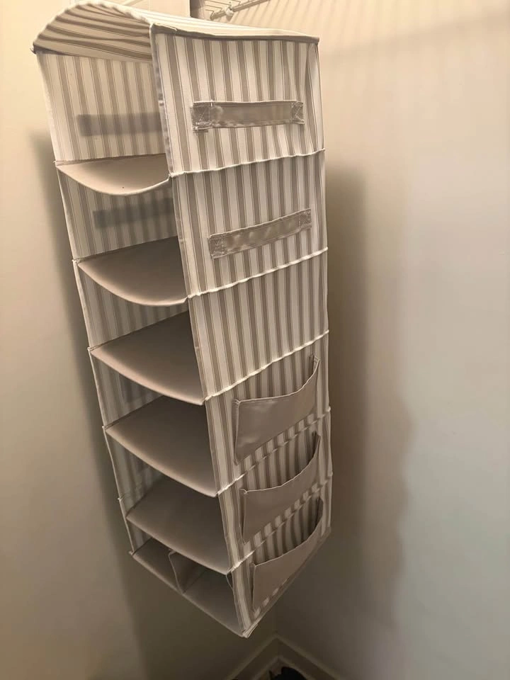 Striped Hanging Closet Organizer - photo 2