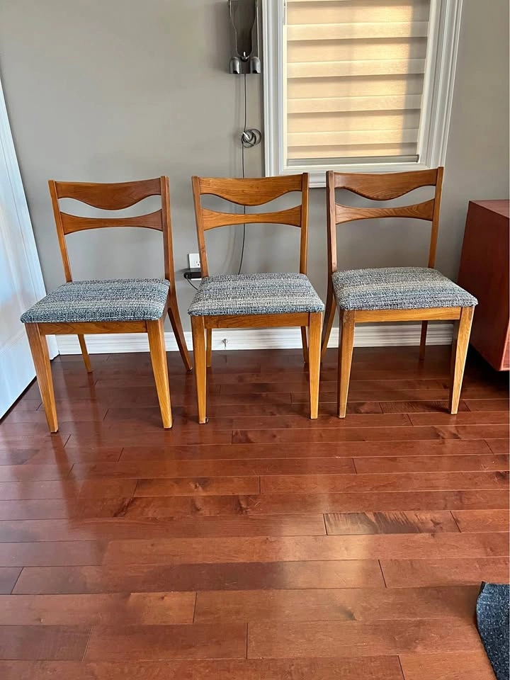 Set of 3 Mid-Century Modern Dining Chairs