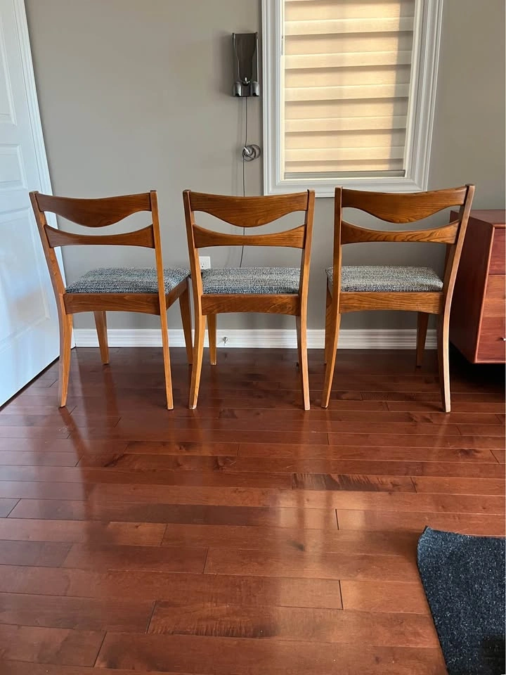 Set of 3 Mid-Century Modern Dining Chairs - photo 2