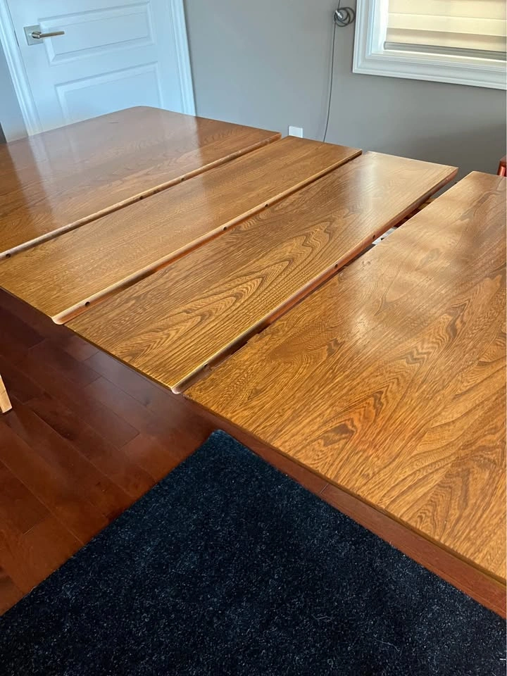 Mid-Century Modern Dining Table with Extension Leaves by Krug - photo 4