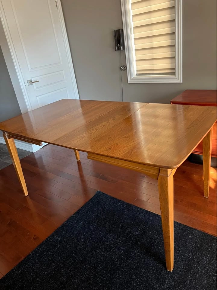 Mid-Century Modern Dining Table with Extension Leaves by Krug - photo 5