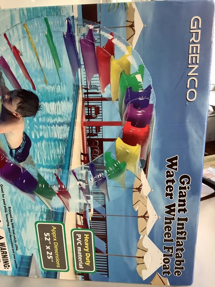 Inflatable Water Wheel Roller Float 52" Diameter. Brand new in b - photo 3
