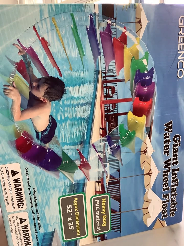 Inflatable Water Wheel Roller Float 52" Diameter. Brand new in b - photo 4